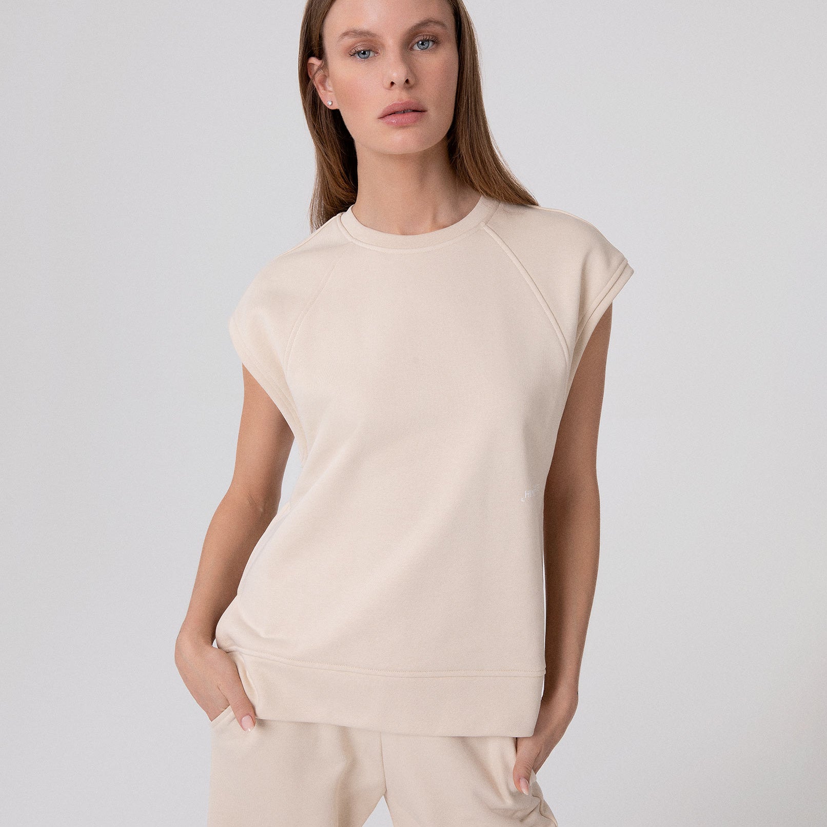 FELPA SMANICATA RAGLAN CON SPACCHI LATERALI
