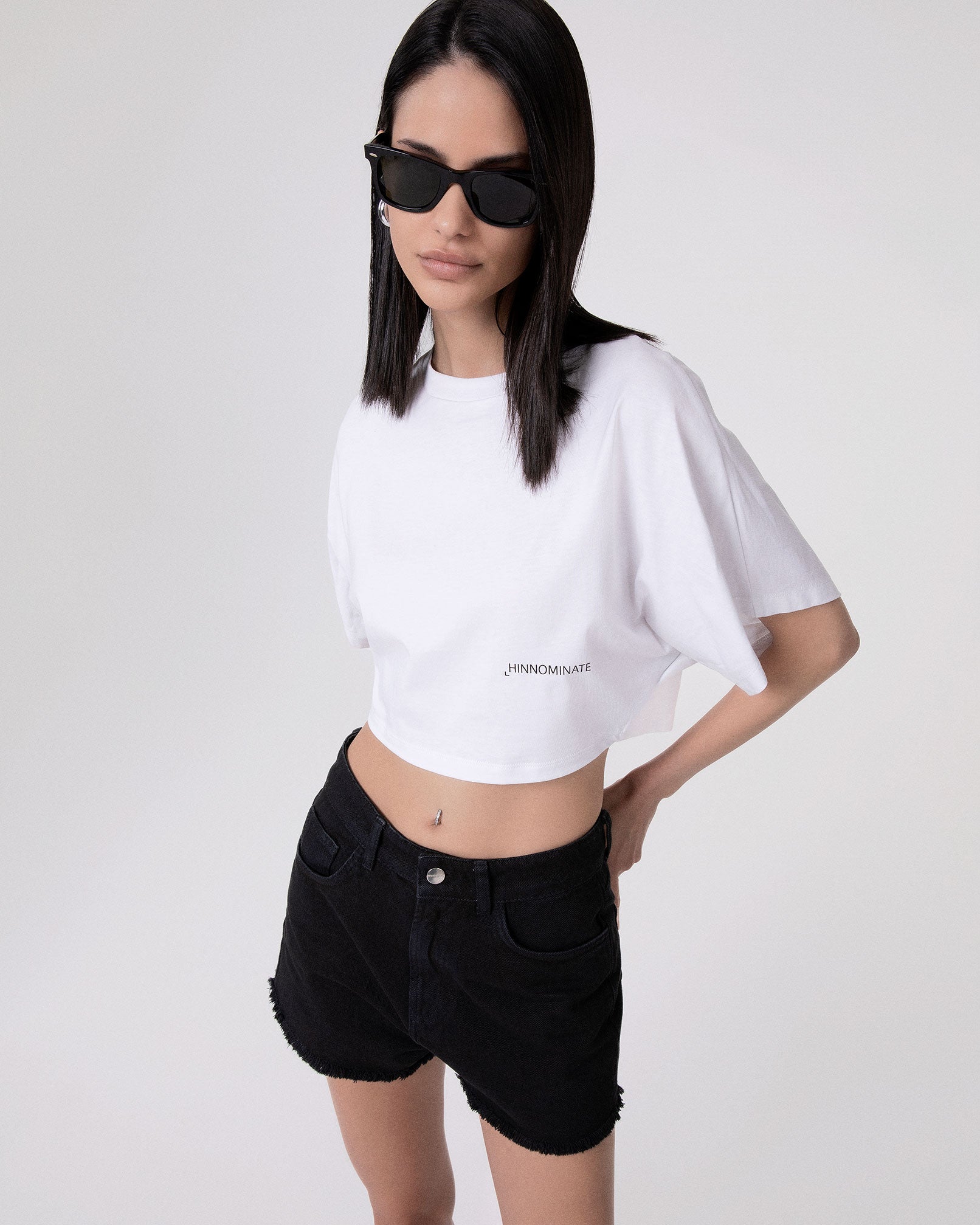 CROP TOP IN JERSEY A MEZZA MANICA AMPIA