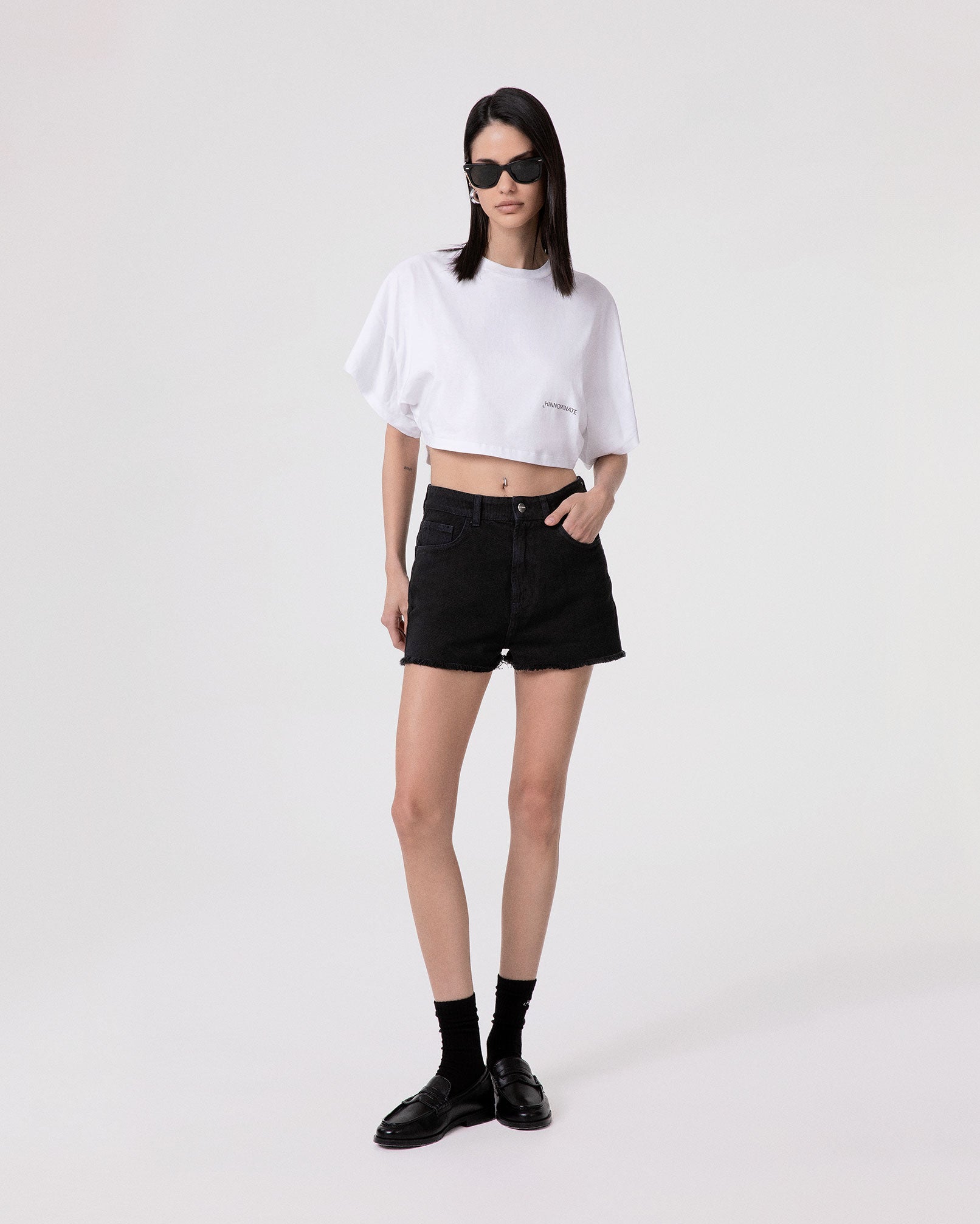 CROP TOP IN JERSEY A MEZZA MANICA AMPIA