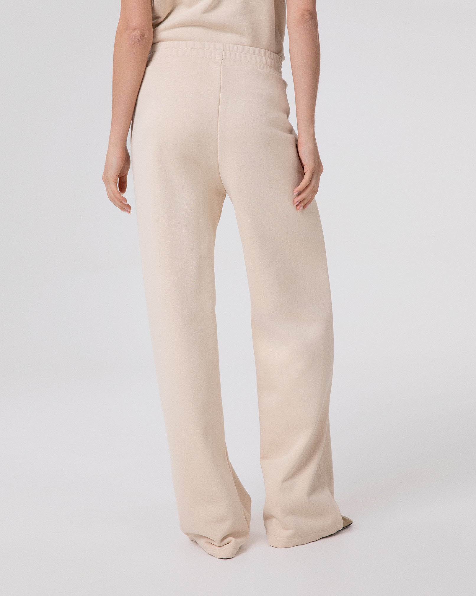PANTALONE A PALAZZO IN FELPA