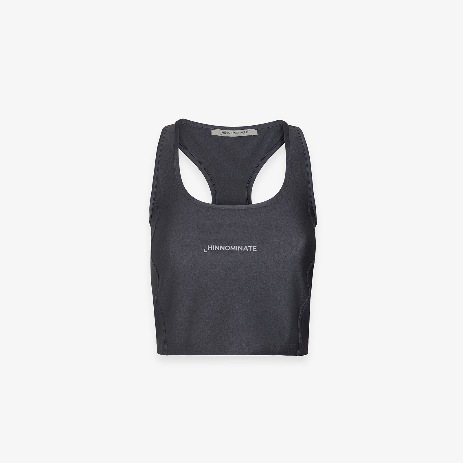 TOP IN LYCRA LUCIDA CON CUCITURE LATERALI