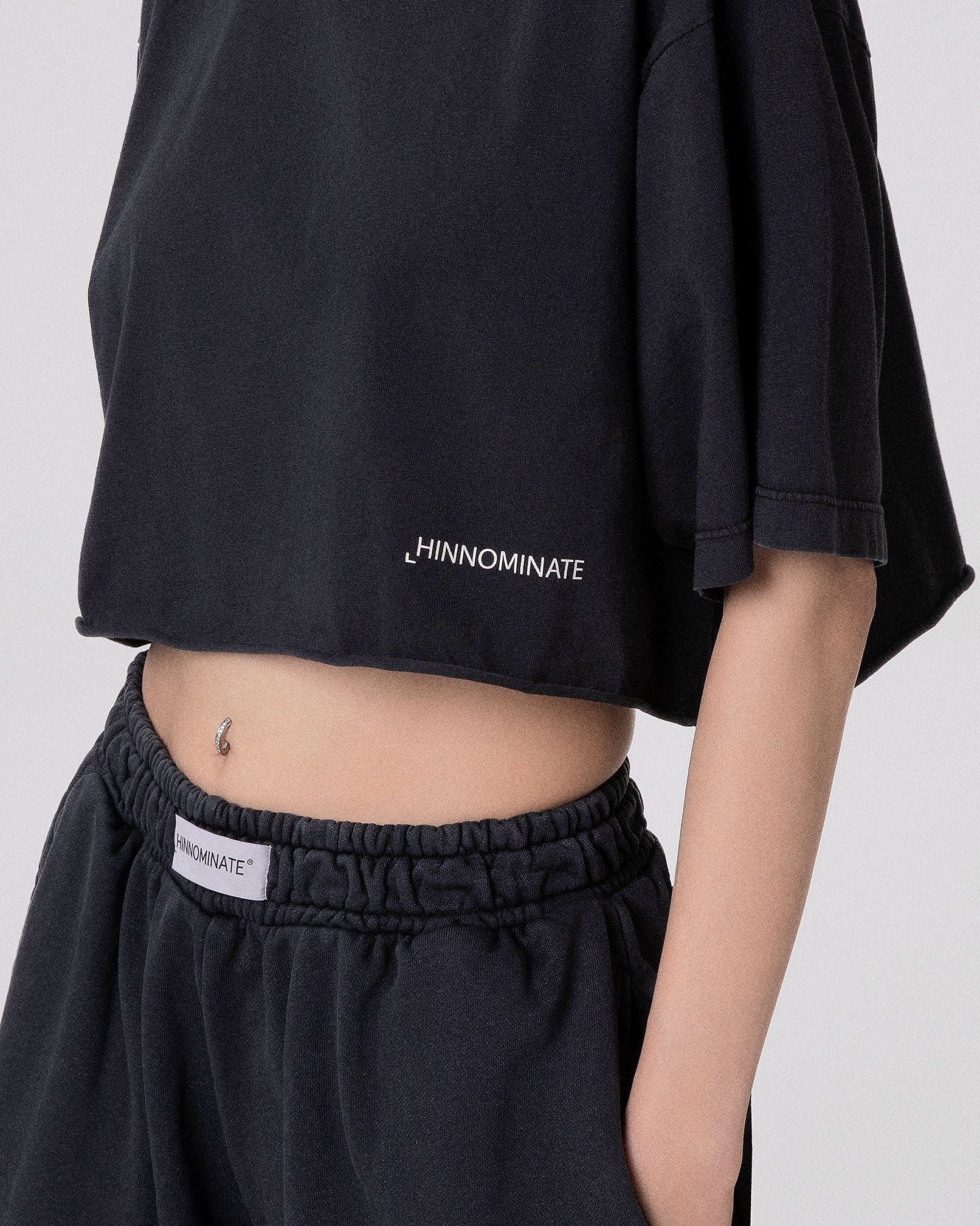 T-SHIRT CROP TINTO OLD IN JERSEY