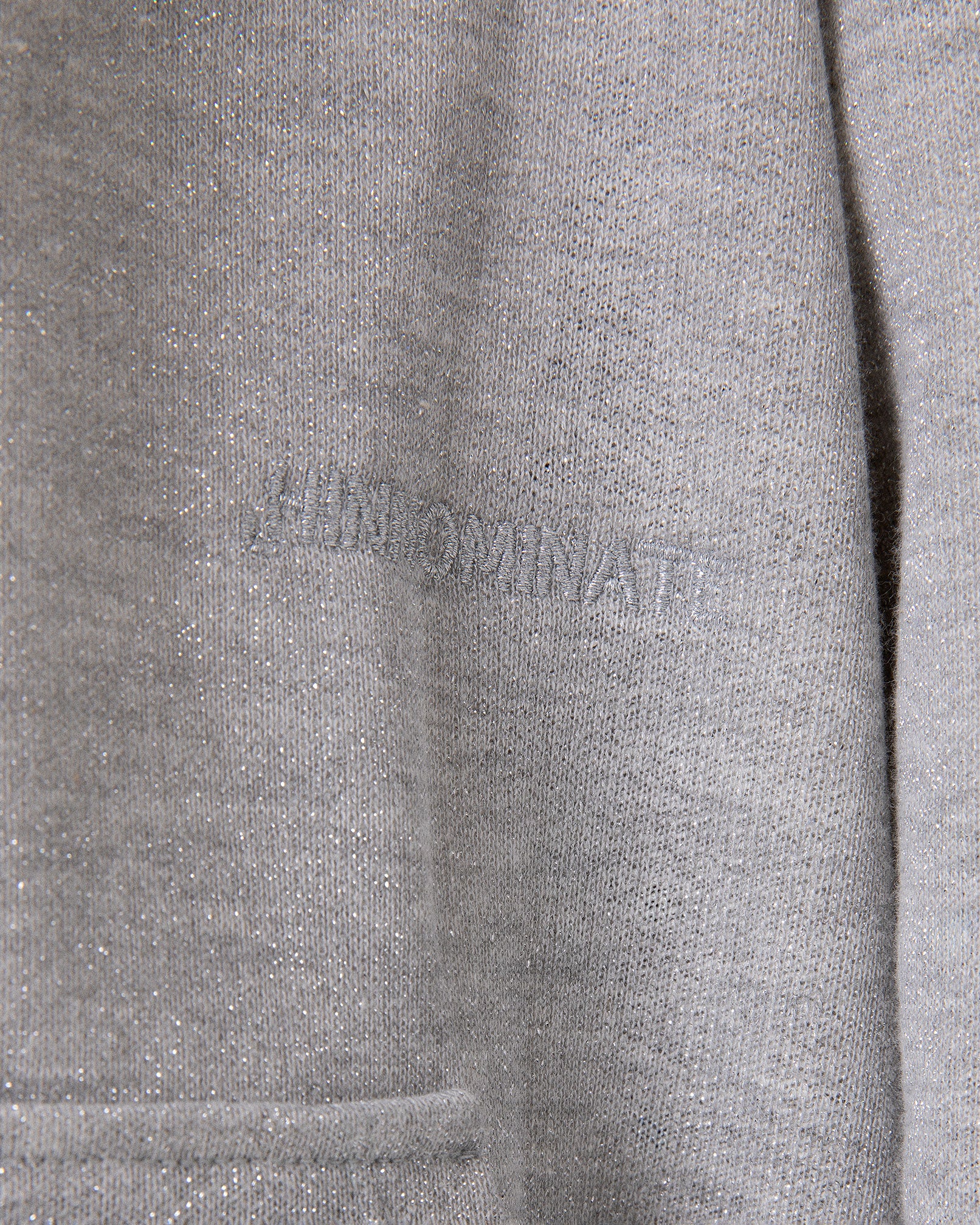 FELPA LUREX CAPPUCCIO FULL ZIP CON MARSUPIO