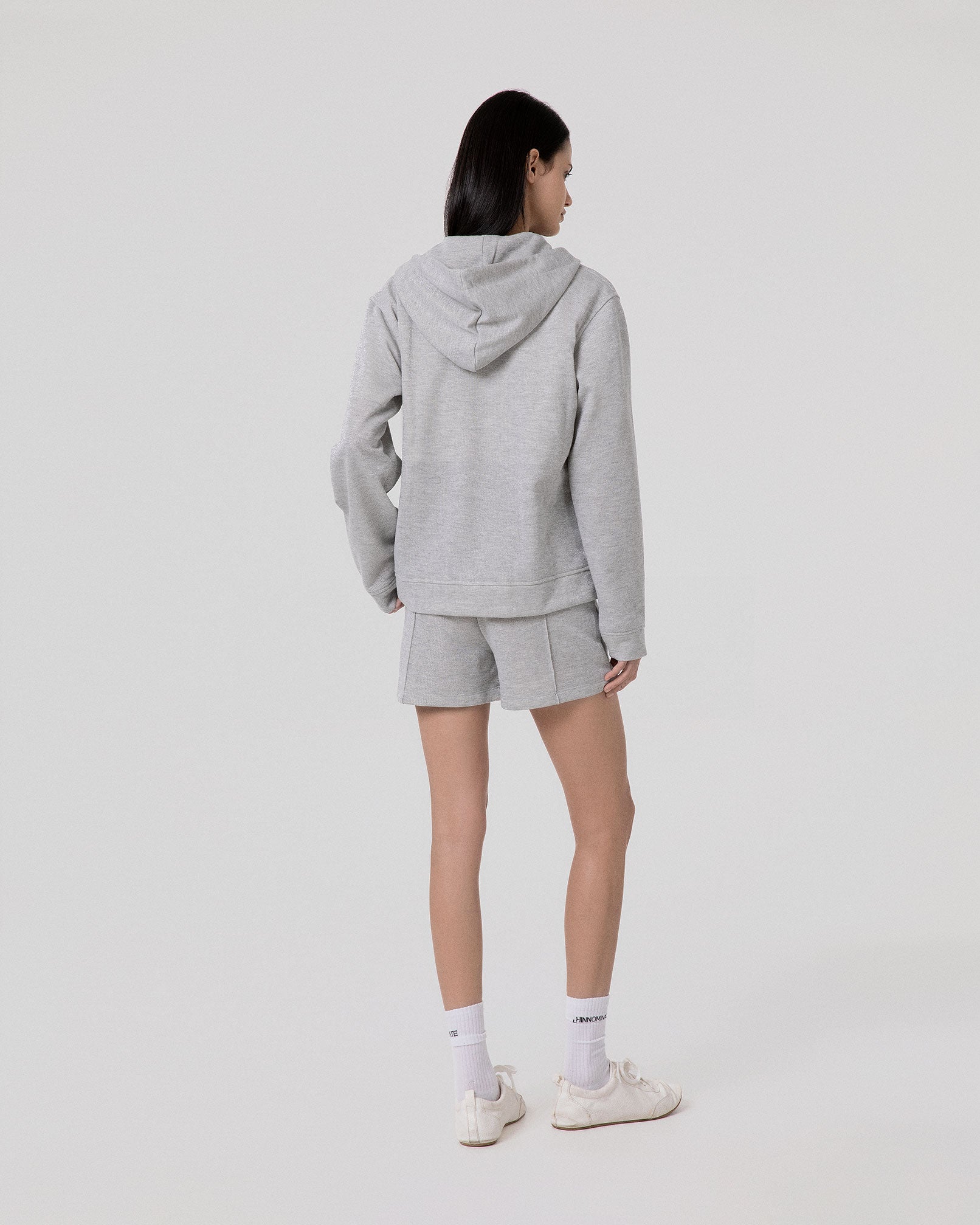 FELPA LUREX CAPPUCCIO FULL ZIP CON MARSUPIO