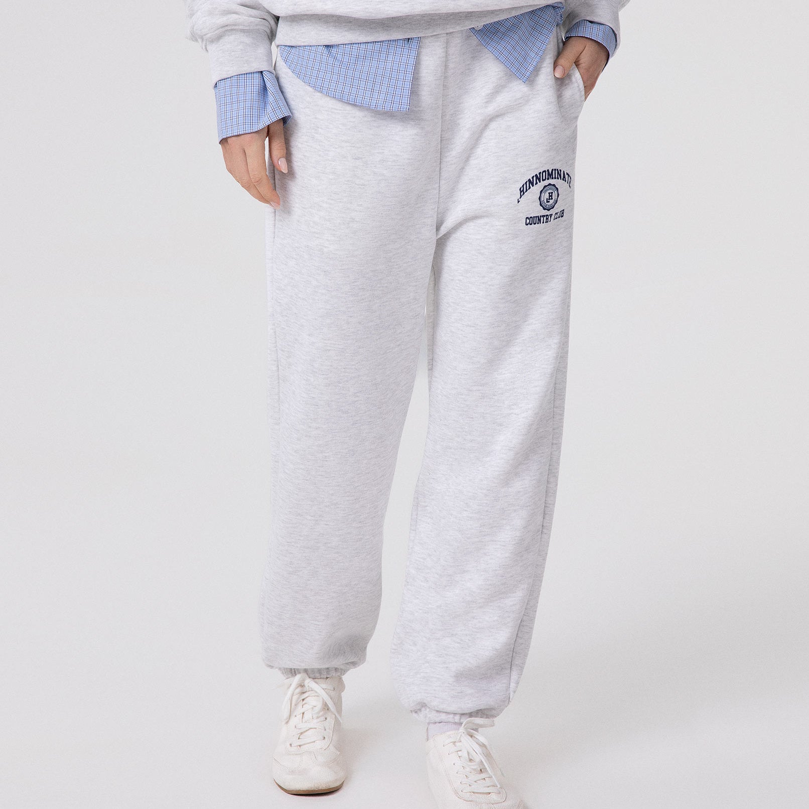 PANTALONE IN FELPA OVER CON ELASTICO AL FONDO