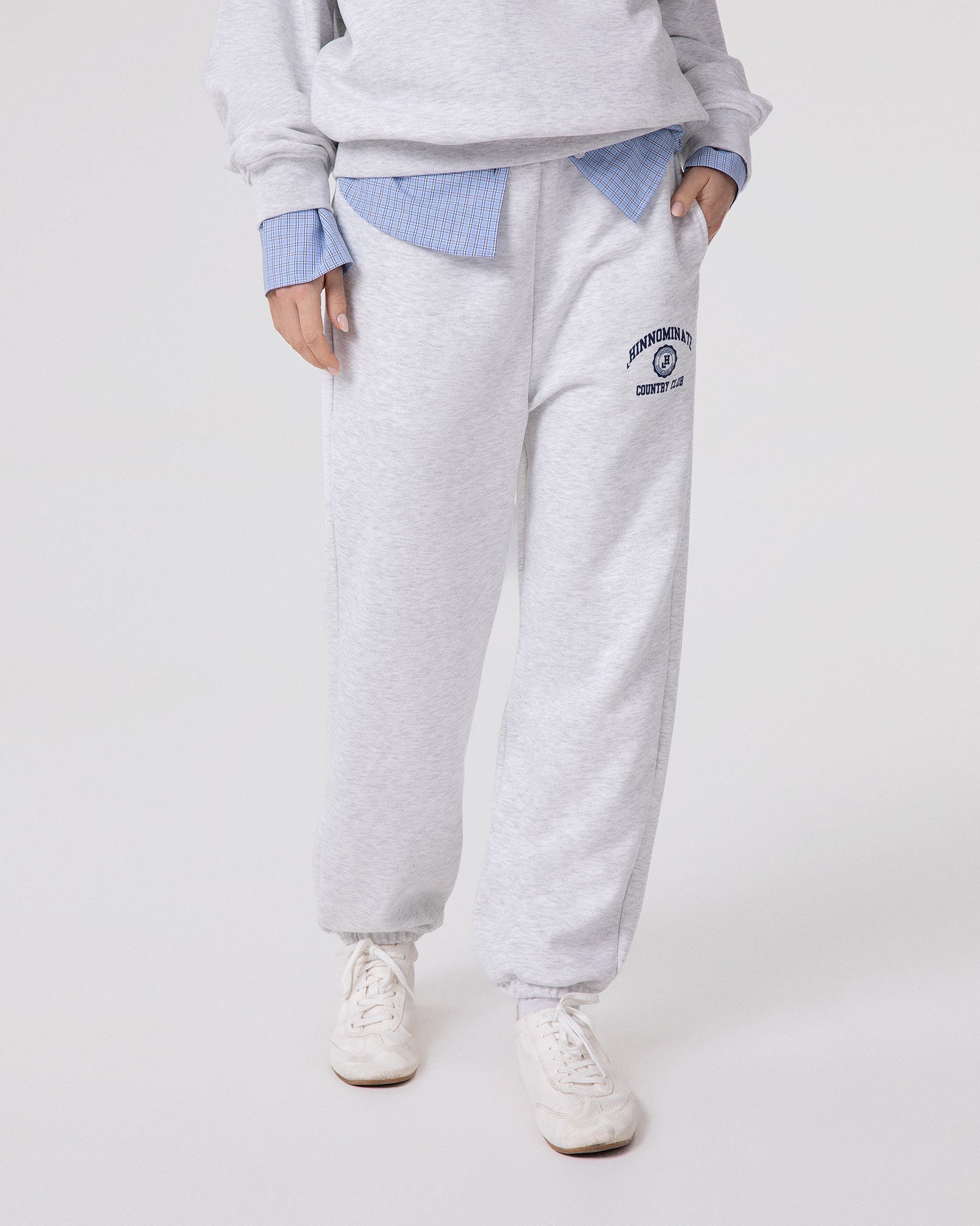 PANTALONE IN FELPA OVER CON ELASTICO AL FONDO