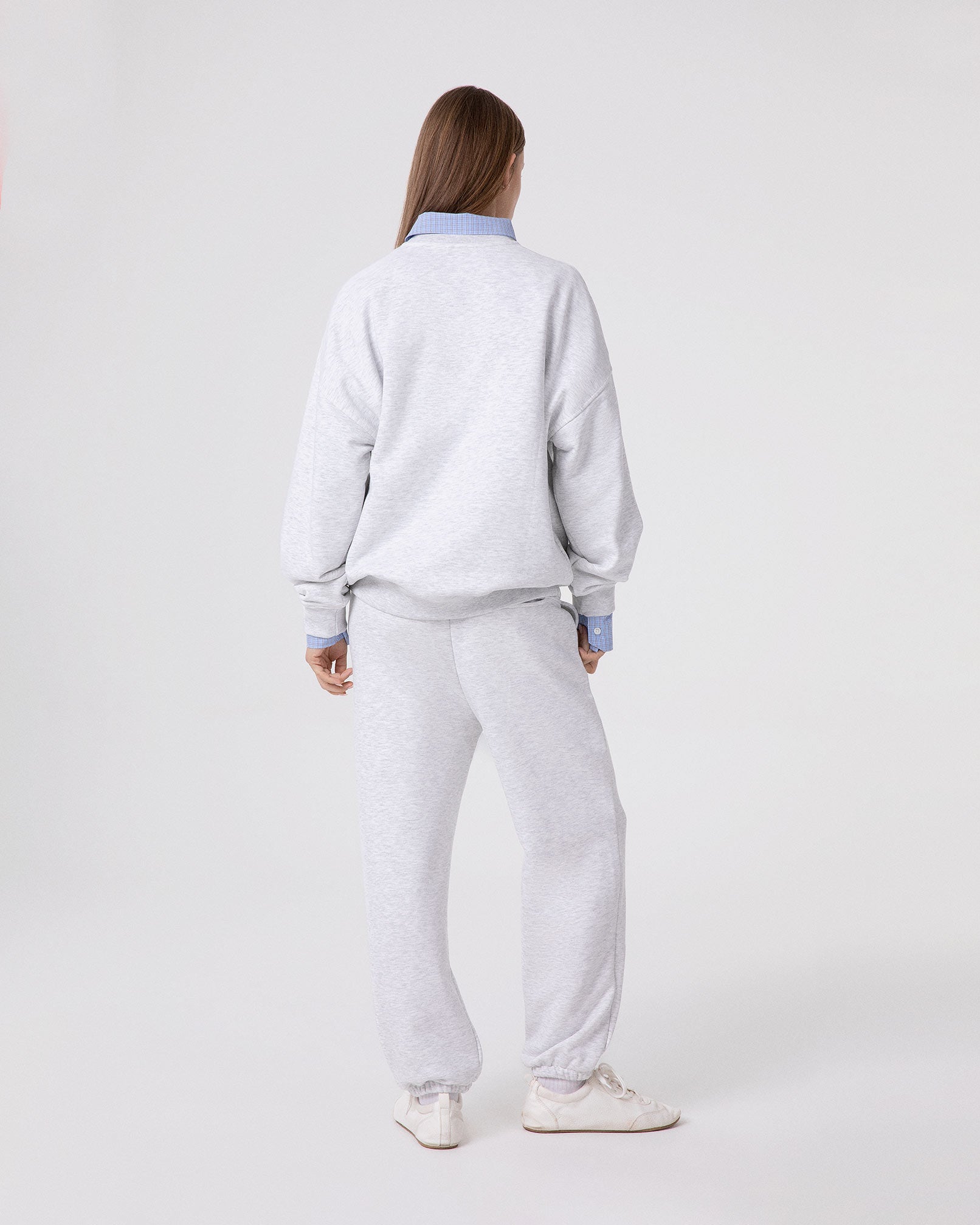 PANTALONE IN FELPA OVER CON ELASTICO AL FONDO