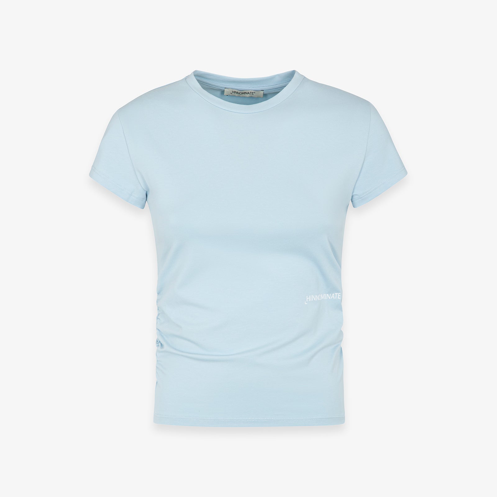 T-SHIRT IN BIELASTICO CON FIANCHI ARRICCIATI