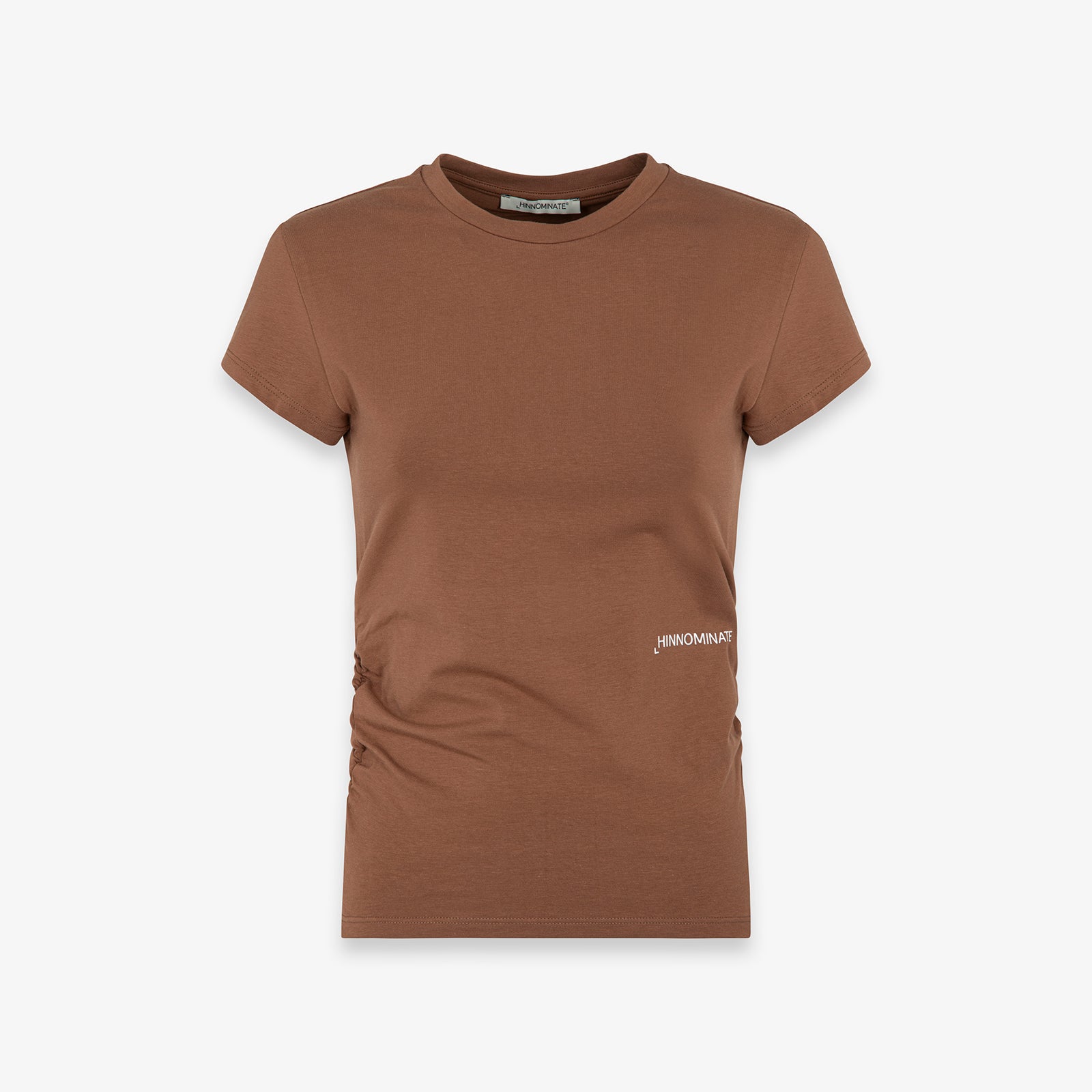 T-SHIRT IN BIELASTICO CON FIANCHI ARRICCIATI