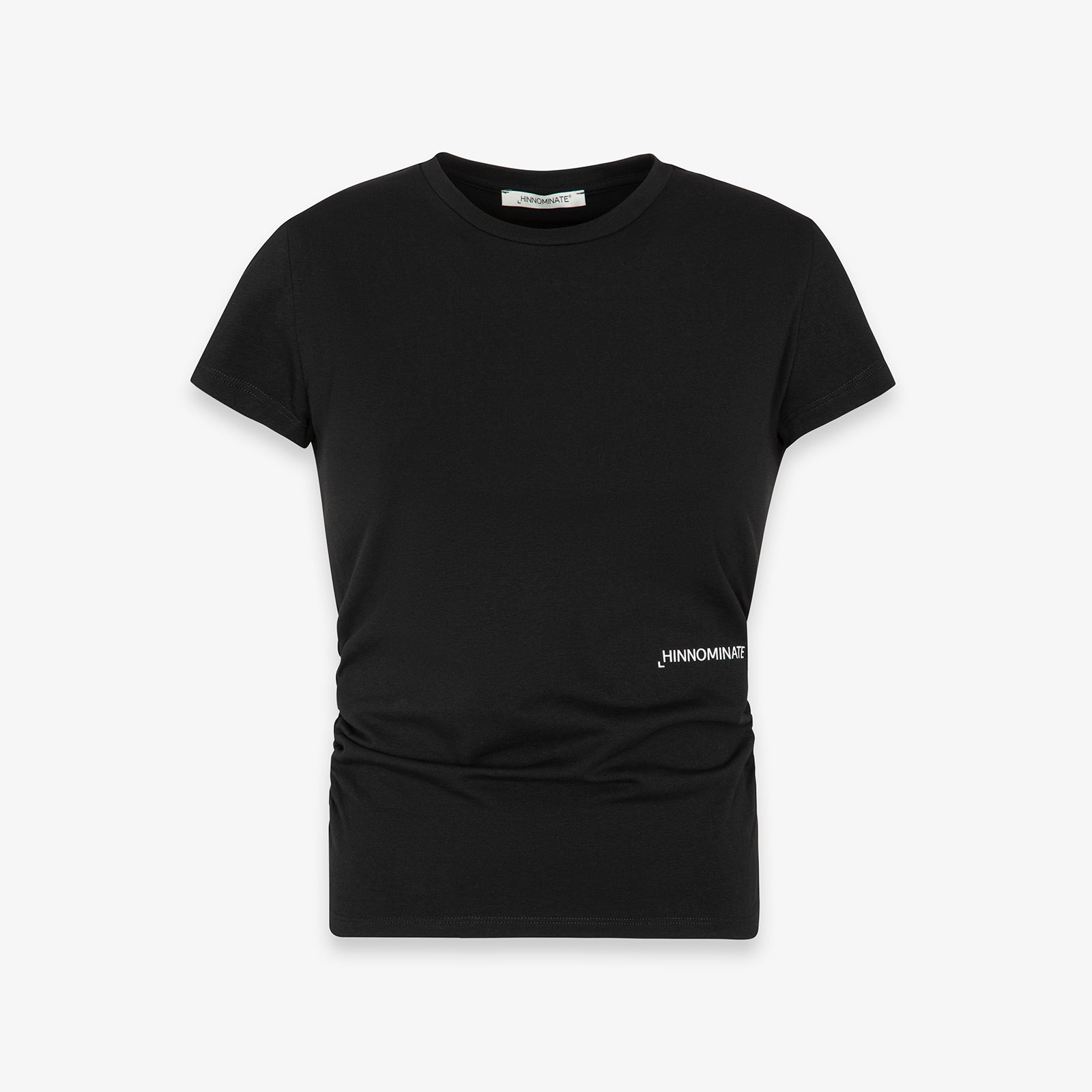 T-SHIRT IN BIELASTICO CON FIANCHI ARRICCIATI