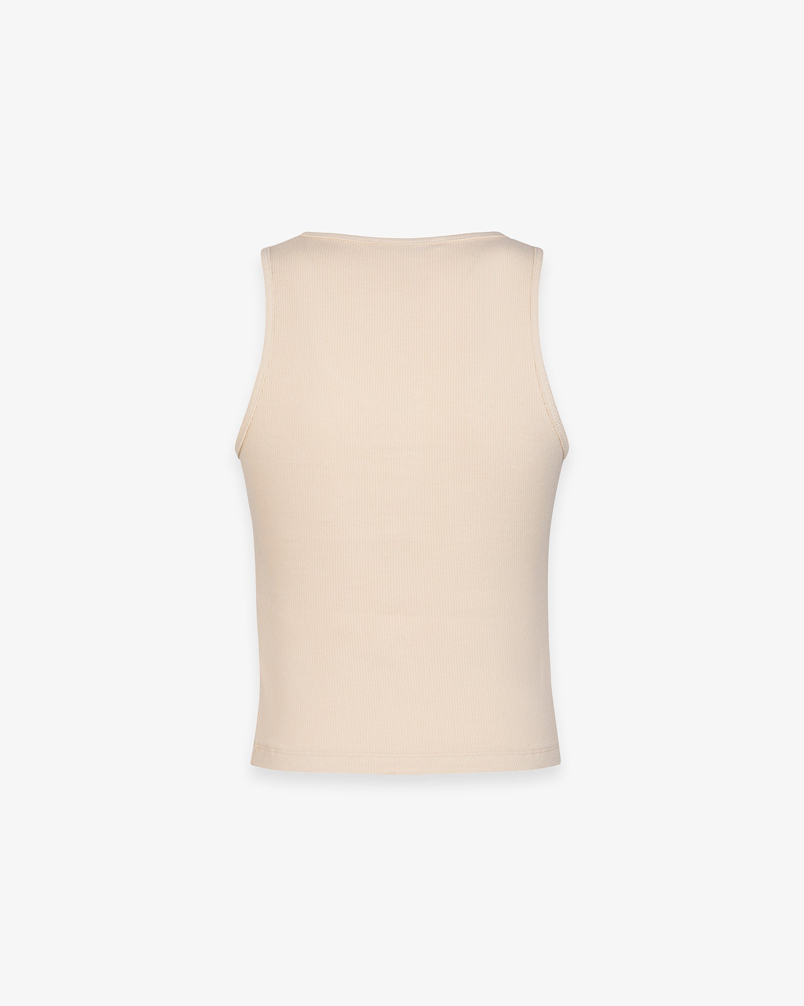 CROP TOP A CANOTTA IN COSTINA CON BOTTONI SUL DAVANTI