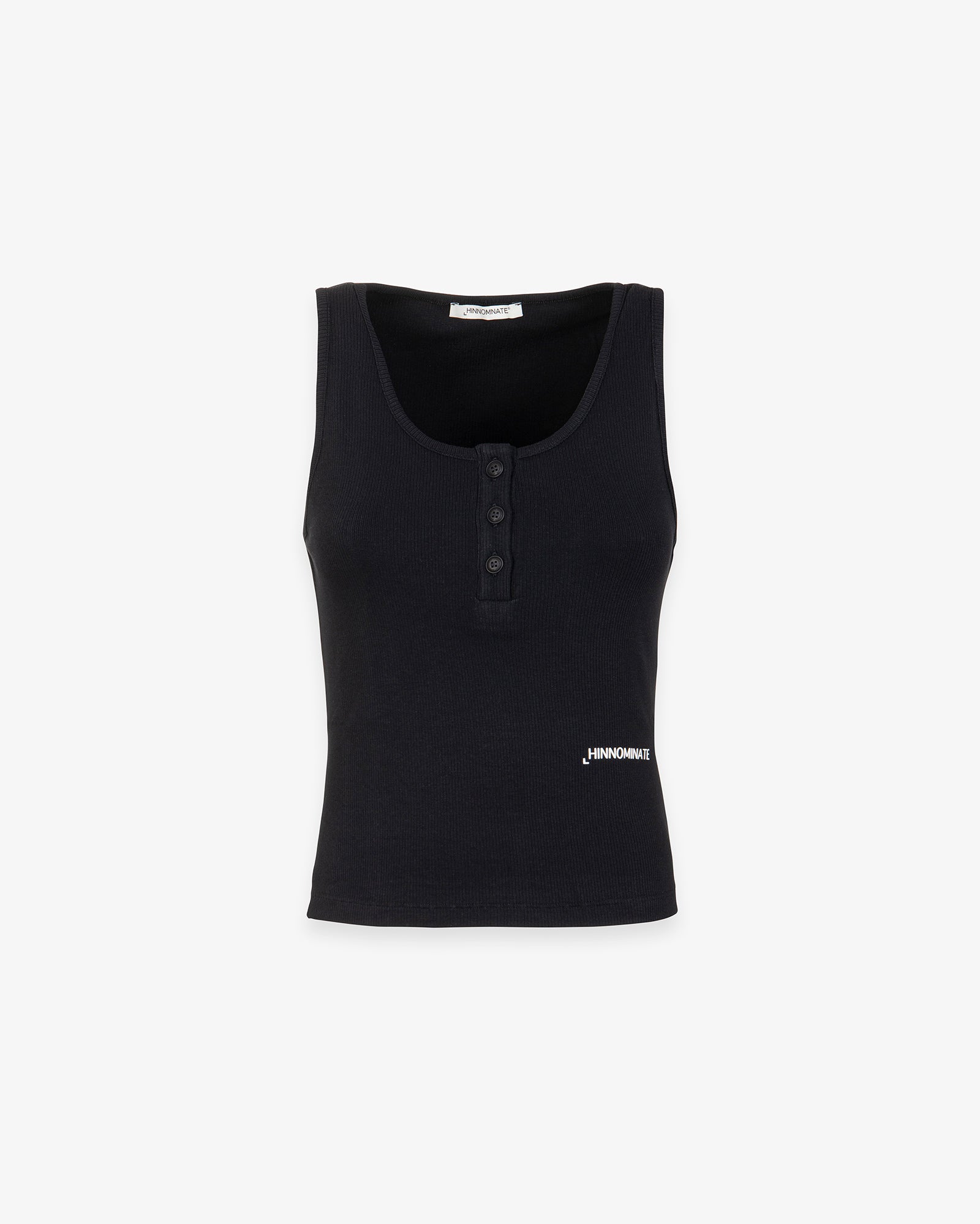 CROP TOP A CANOTTA IN COSTINA CON BOTTONI SUL DAVANTI