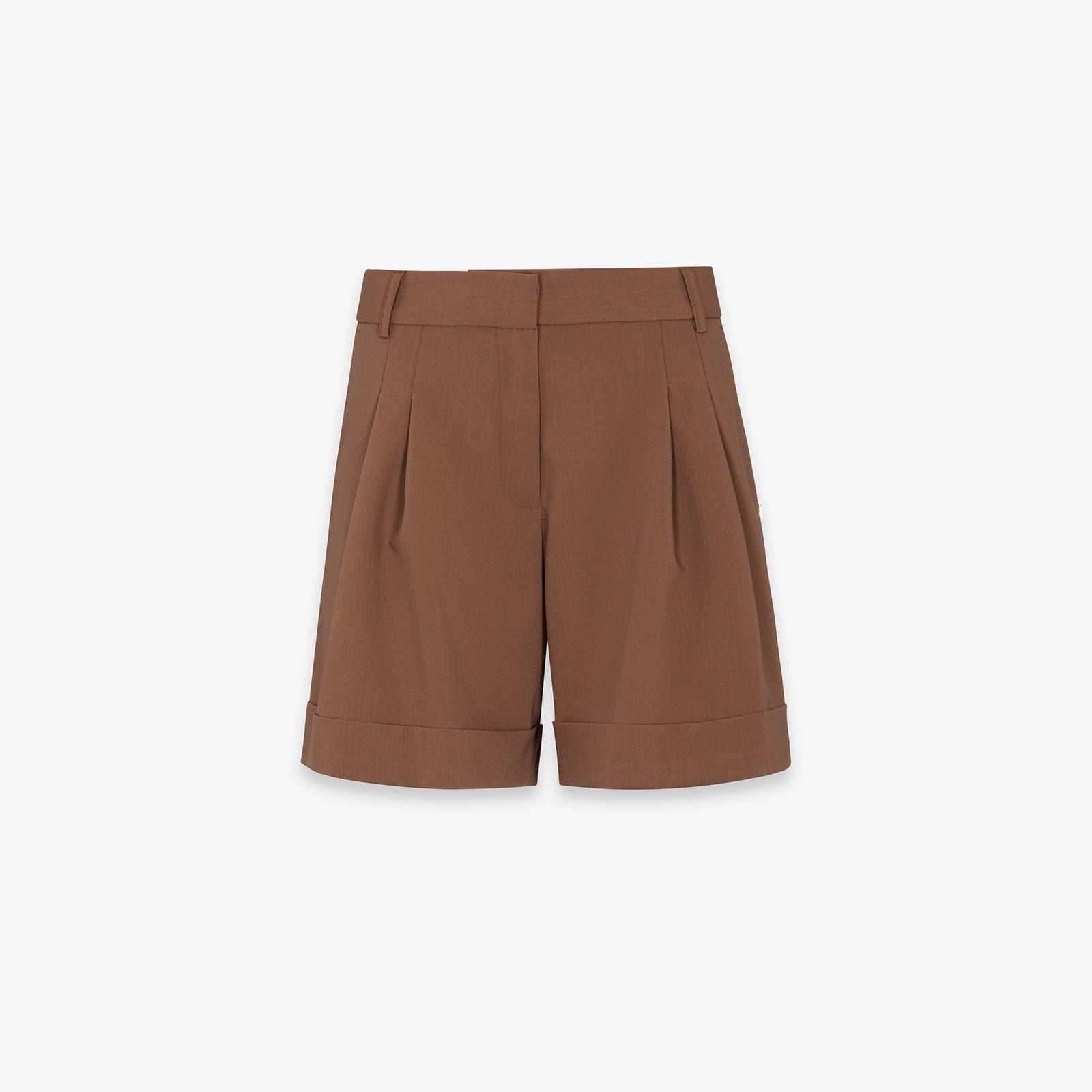 SHORTS CON RISVOLTO E PENCES