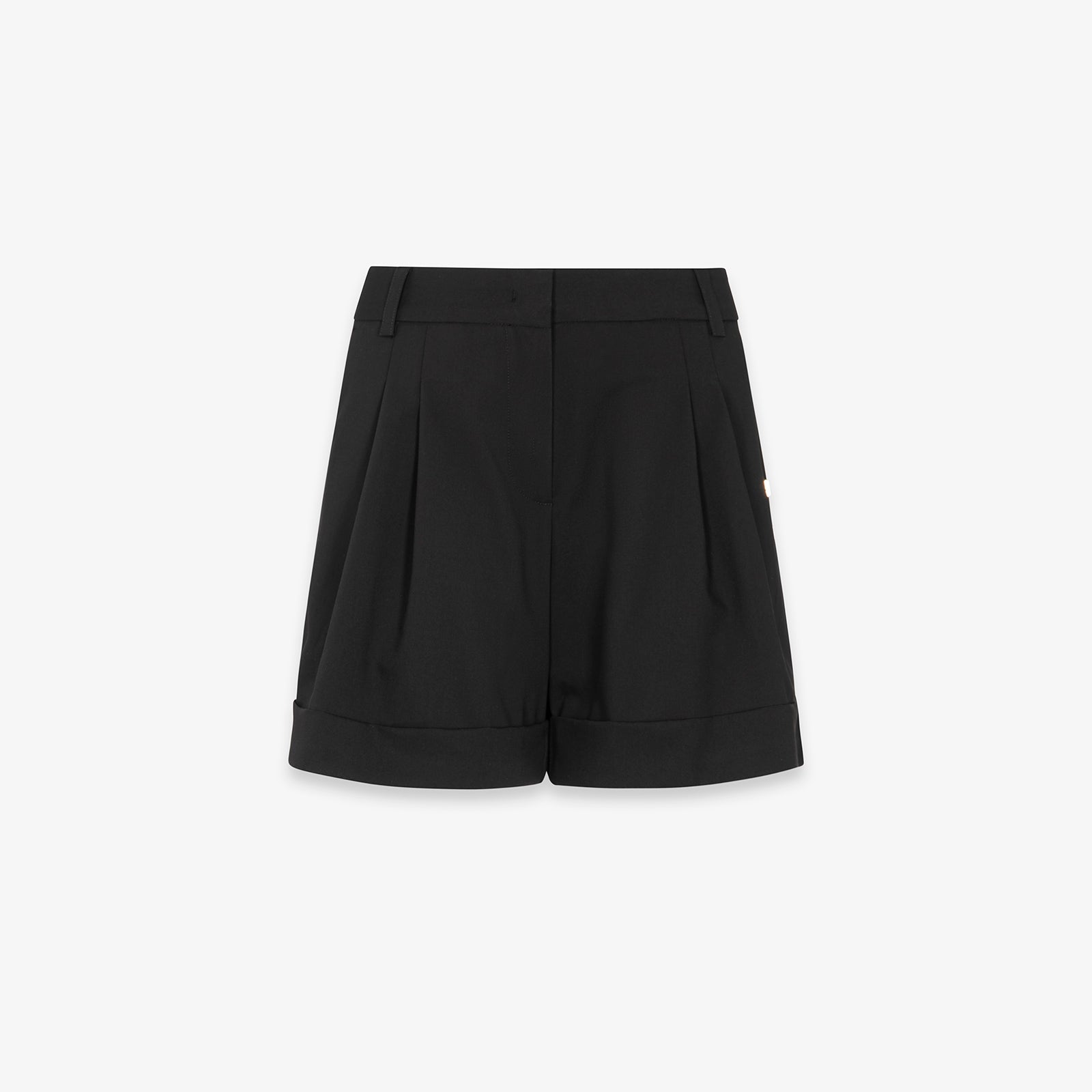 SHORTS CON RISVOLTO E PENCES