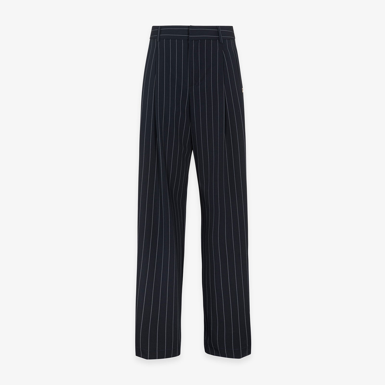 PANTALONE GESSATO OVER CON PENCES