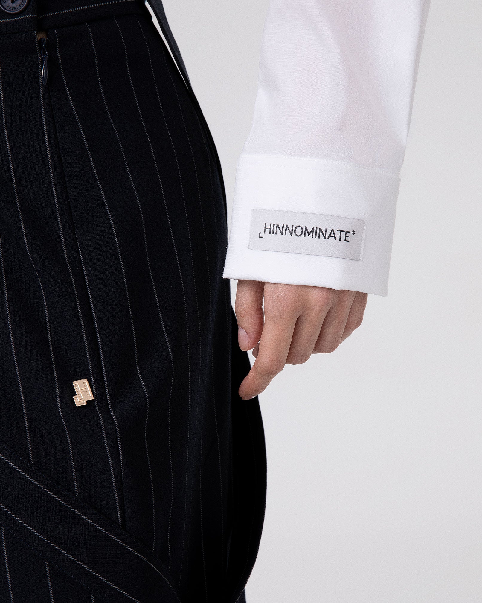 OVER PINSTRIPE OVERALL WITH BIG SIDE POCKETS