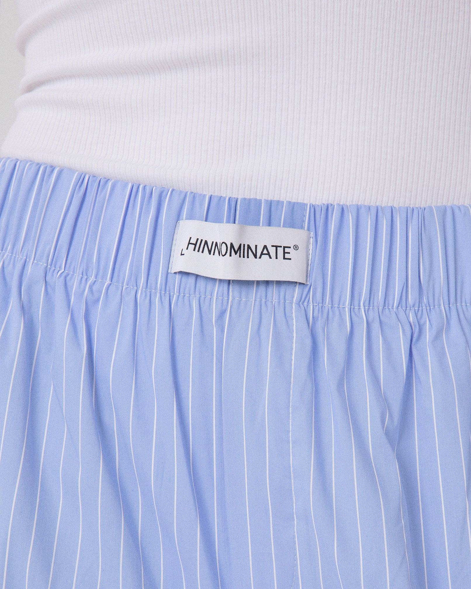 PANTALONE DRITTO RIGATO IN COTONE