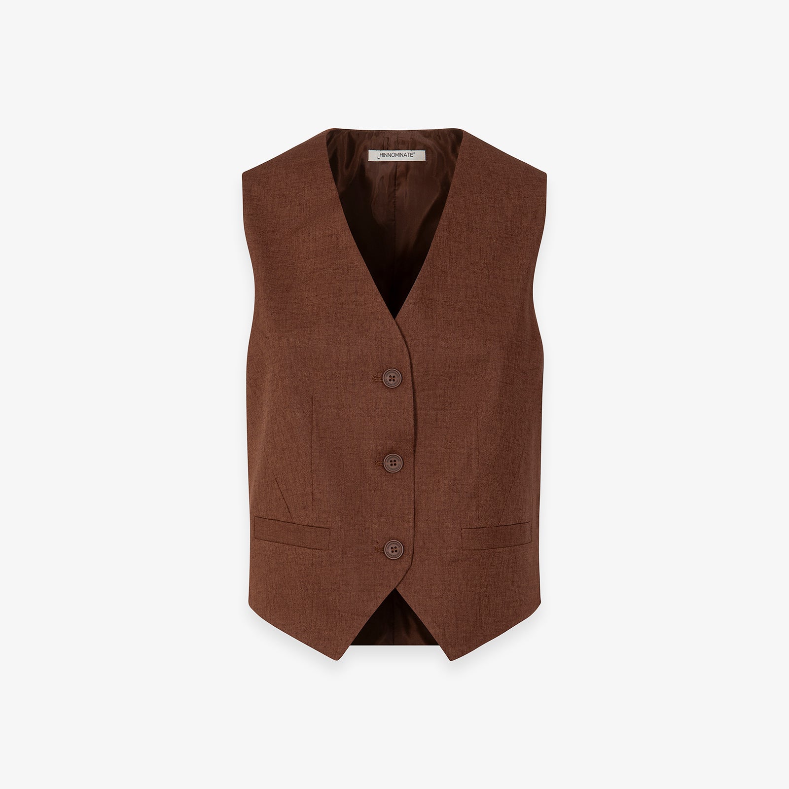 GILET IN LINO