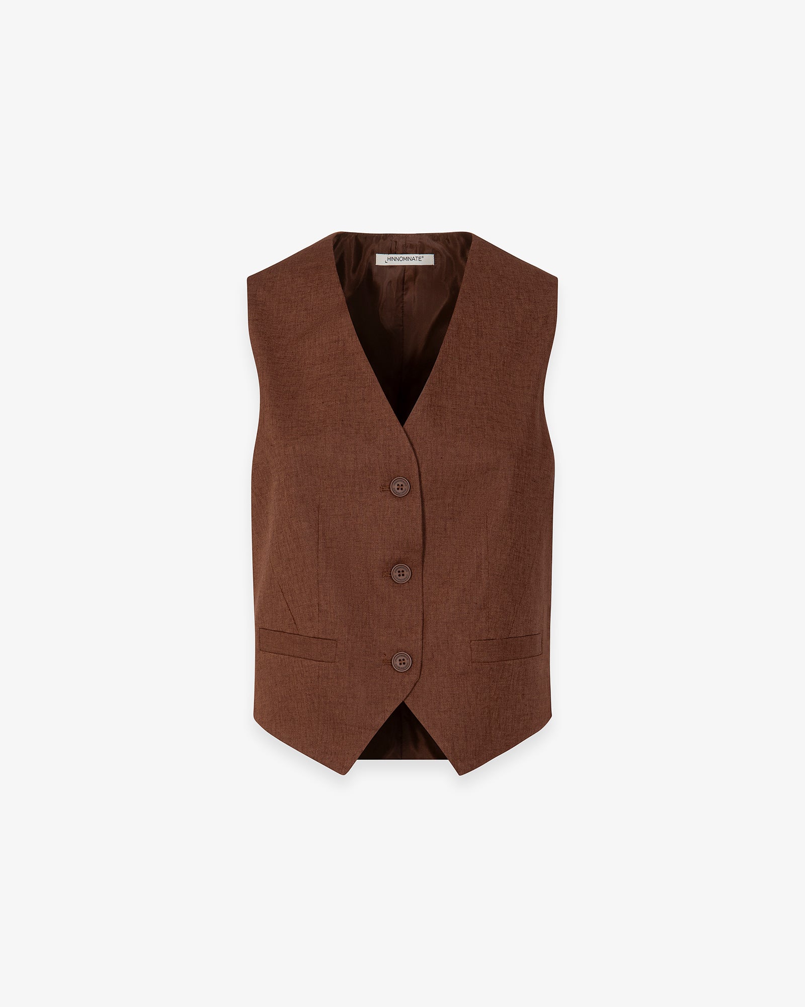 GILET IN LINO