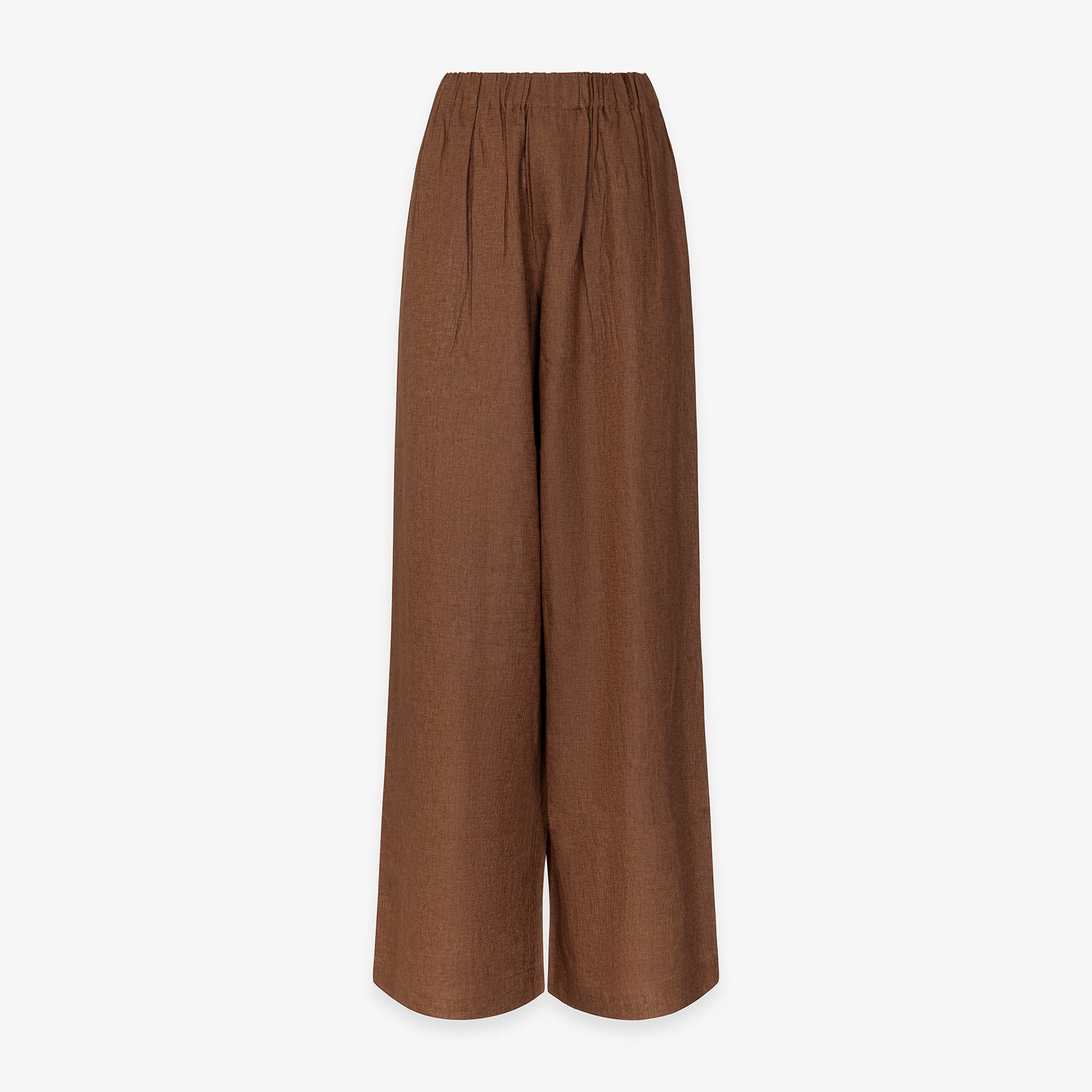 PANTALONE LARGO DRITTO IN LINO