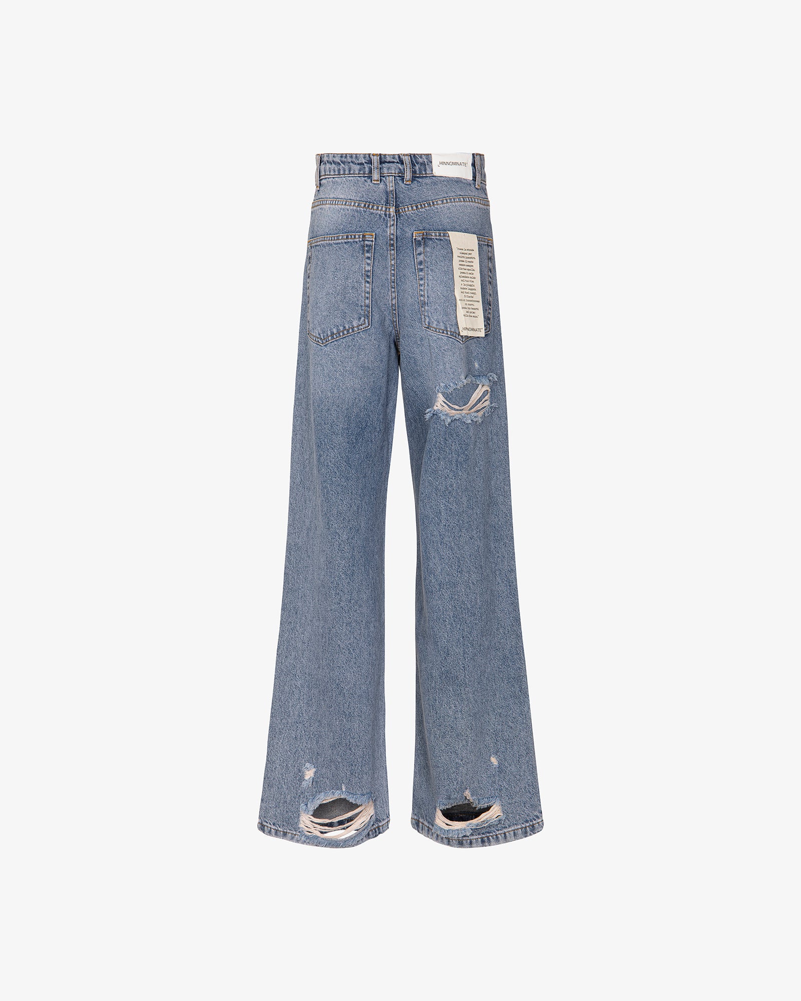 JEANS BAGGY FIT IN DENIM CON ROTTURE