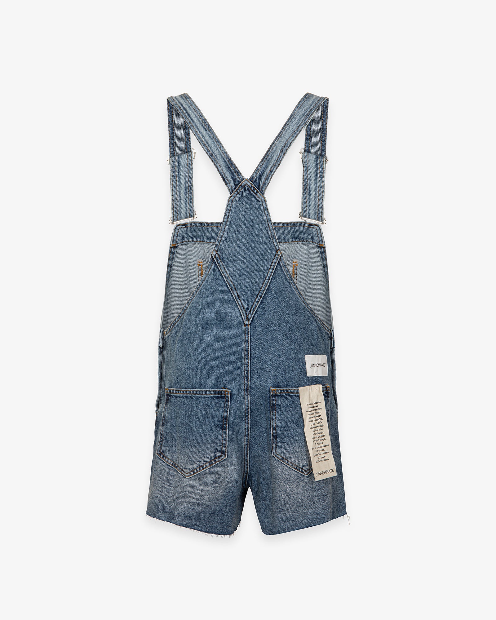 DENIM OVERALL SHORTS