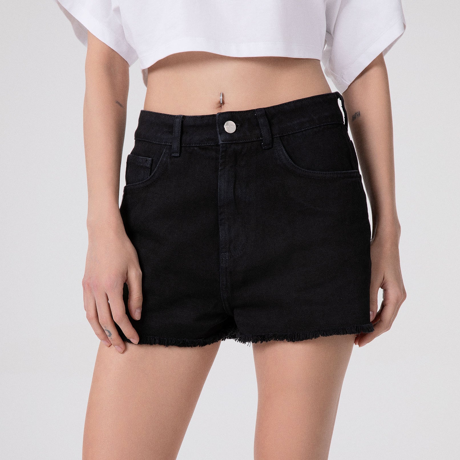 SHORT IN BULL DENIM