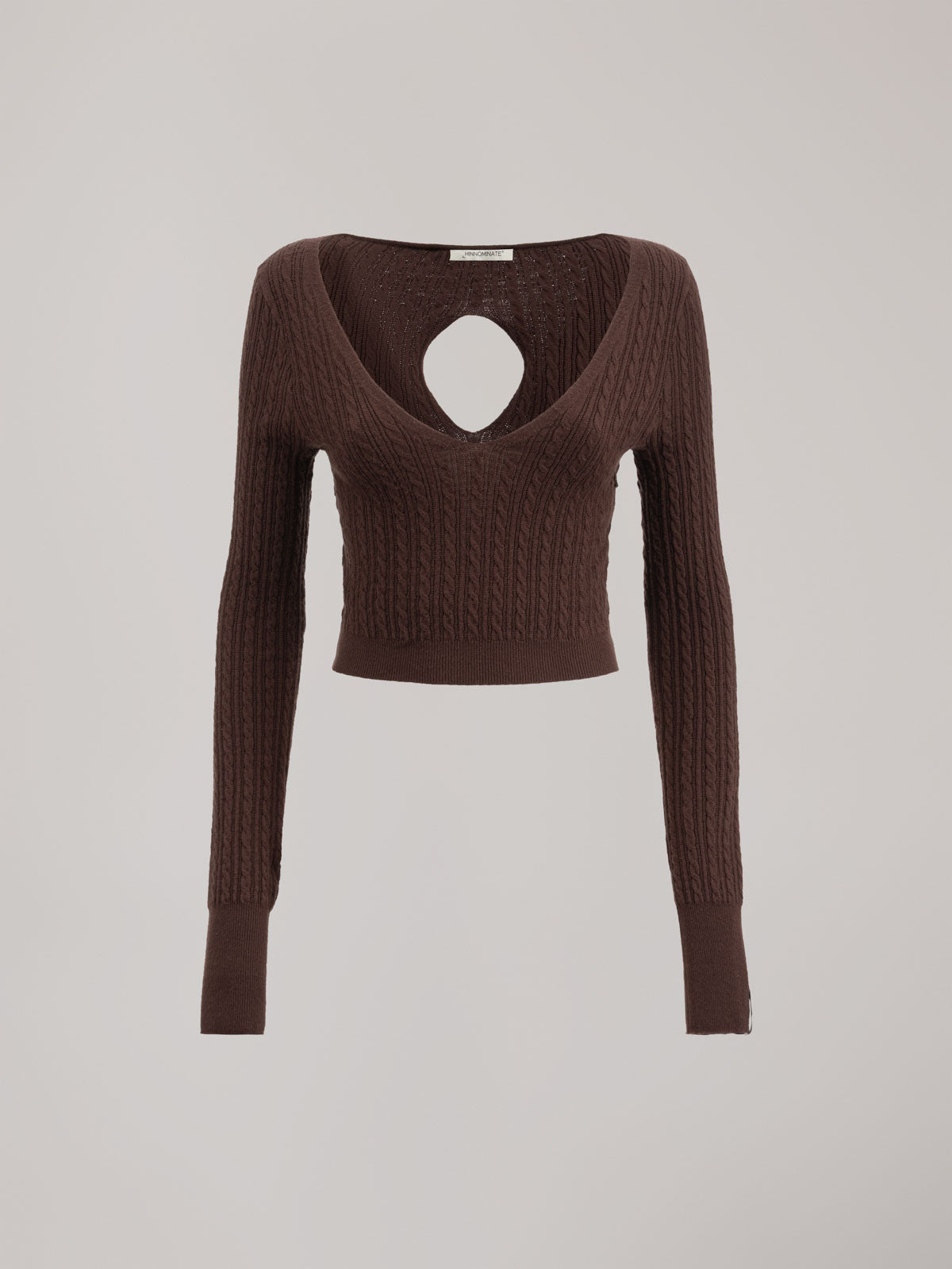 CARDIGAN CORTO IN MAGLIA CON DETAGLIO SUL RETRO