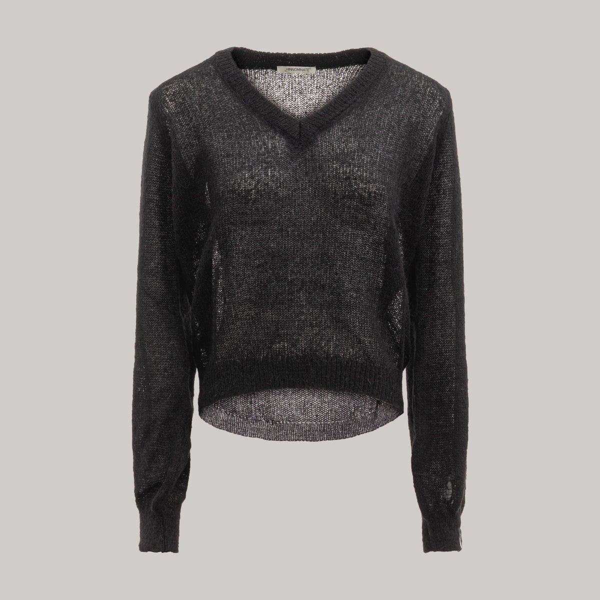 MAGLIA CON SCOLLLO A "V" IN MOHAIR
