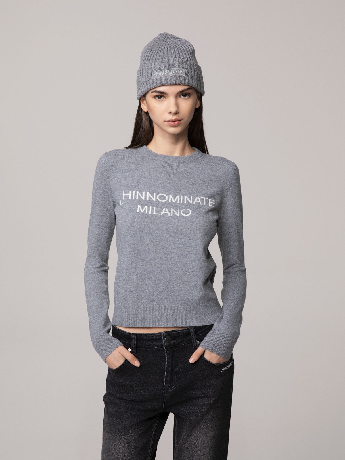 MAGLIA PARICOLLO CON INTARSIO