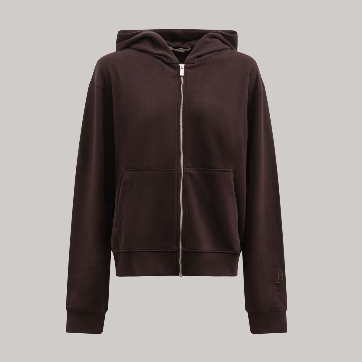 FELPA CAPPUCCIO FULL ZIP IN VISCOSA