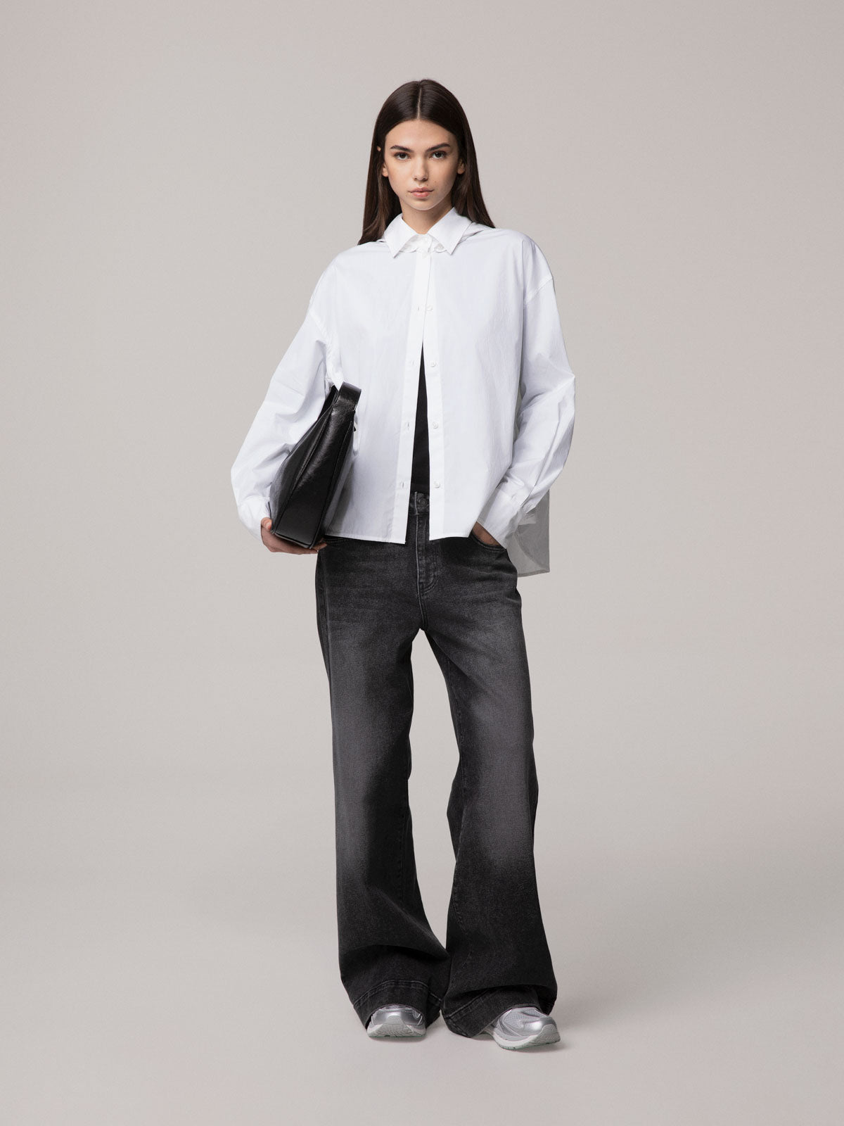 CAMICIA OVER CON CAPPUCCIO REMOVIBILE