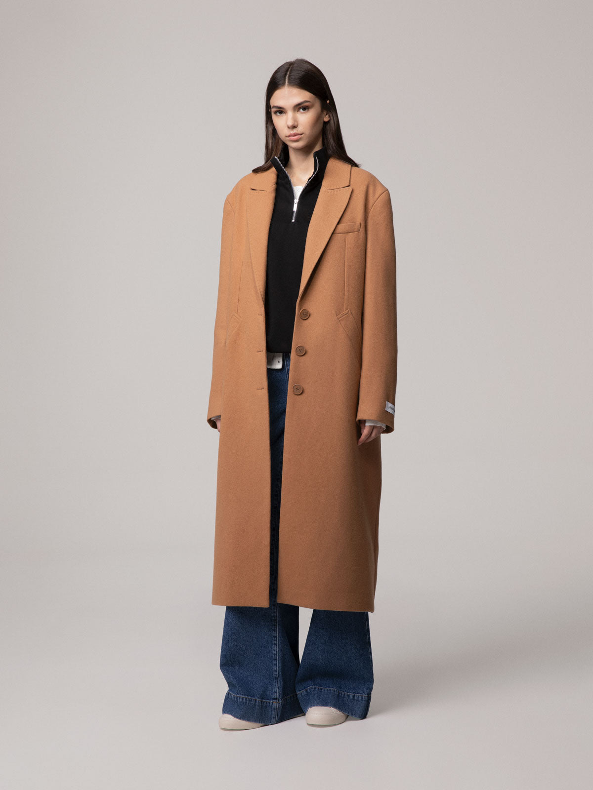 CAPPOTTO LUNGO IN PANNO