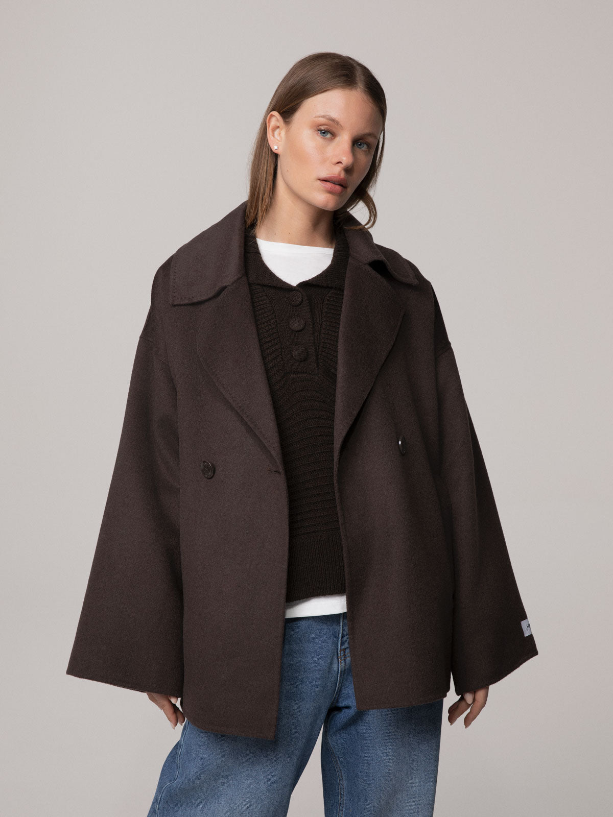 CAPPOTTO CORTO DOUBLE IN PANNO