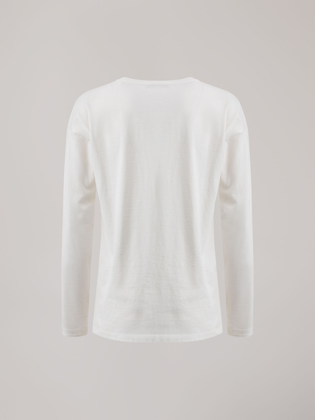 T-SHIRT IN JERSEY A MANICA LUNGA