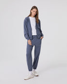 FELPA CAPPUCCIO BASICA FULL ZIP CON MARSUPIO