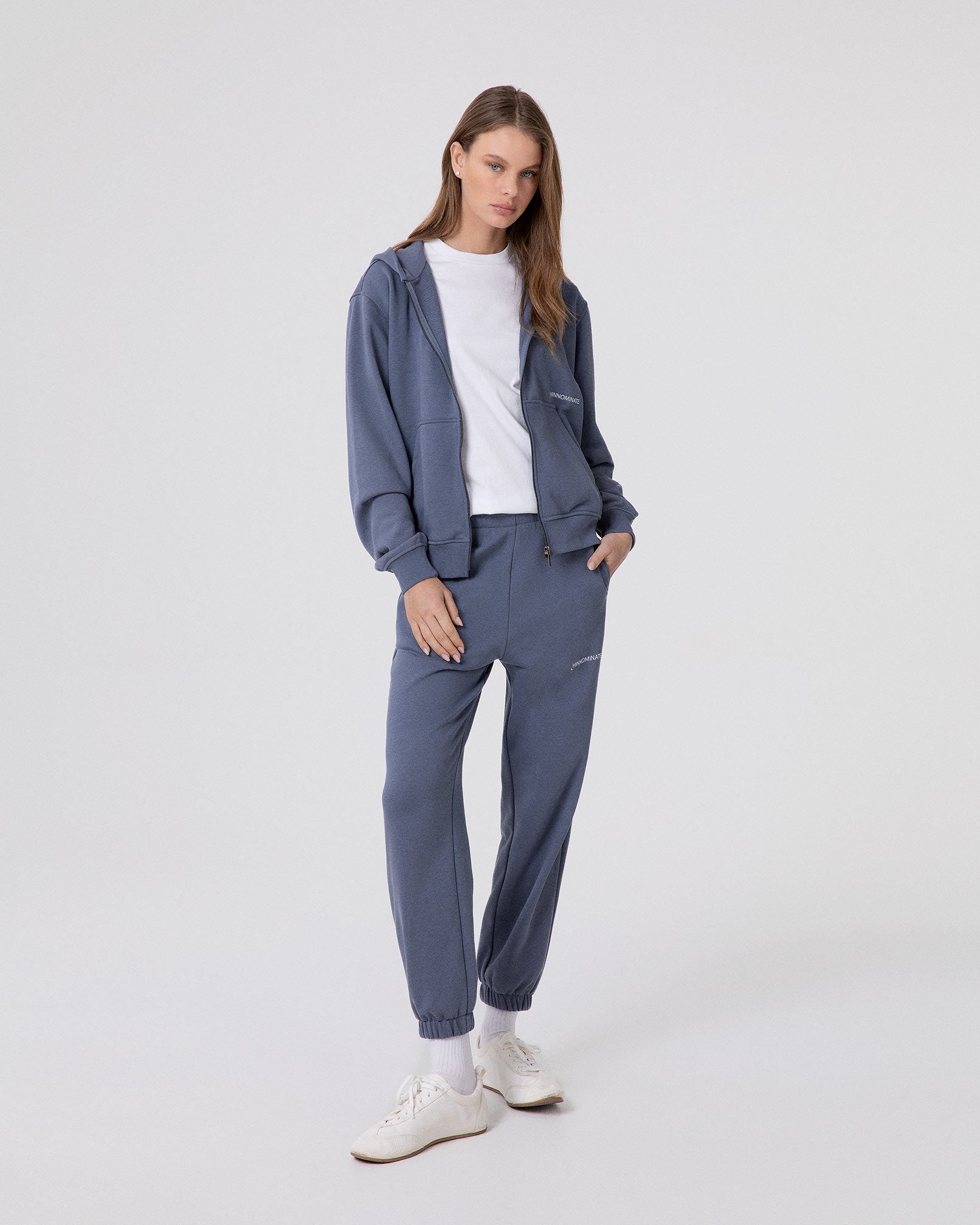 FELPA CAPPUCCIO BASICA FULL ZIP CON MARSUPIO