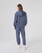 FELPA CAPPUCCIO BASICA FULL ZIP CON MARSUPIO