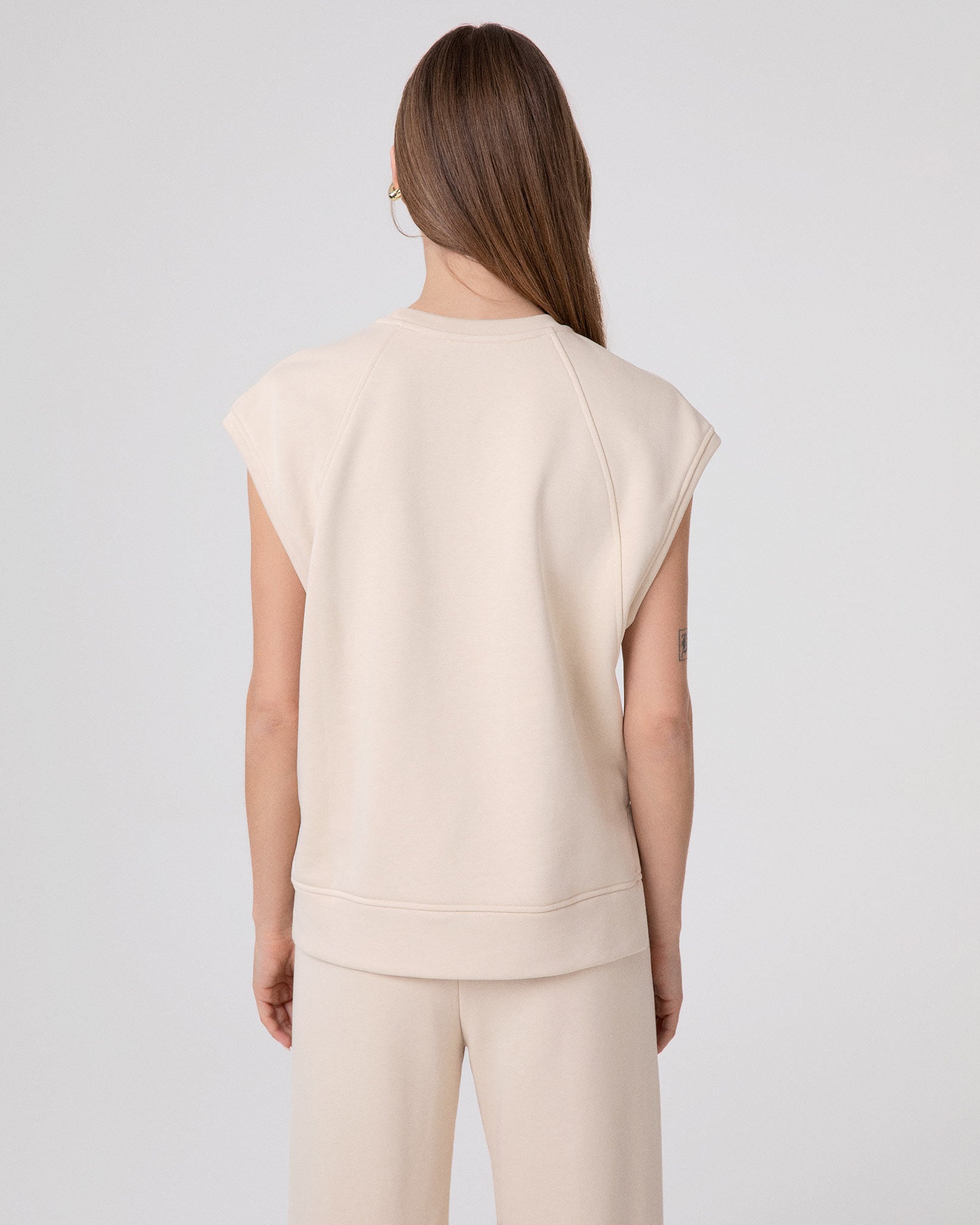 FELPA SMANICATA RAGLAN CON SPACCHI LATERALI