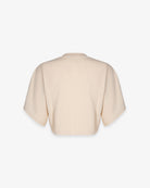 CROP TOP IN JERSEY A MEZZA MANICA AMPIA