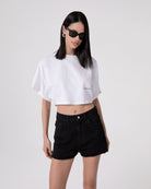 CROP TOP IN JERSEY A MEZZA MANICA AMPIA
