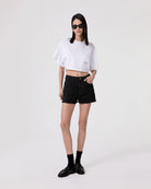 CROP TOP IN JERSEY A MEZZA MANICA AMPIA