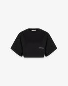 CROP TOP IN JERSEY A MEZZA MANICA AMPIA