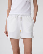 SHORT IN VISCOSA CON INSERTI IN RASO