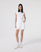 SHORT IN VISCOSA CON INSERTI IN RASO
