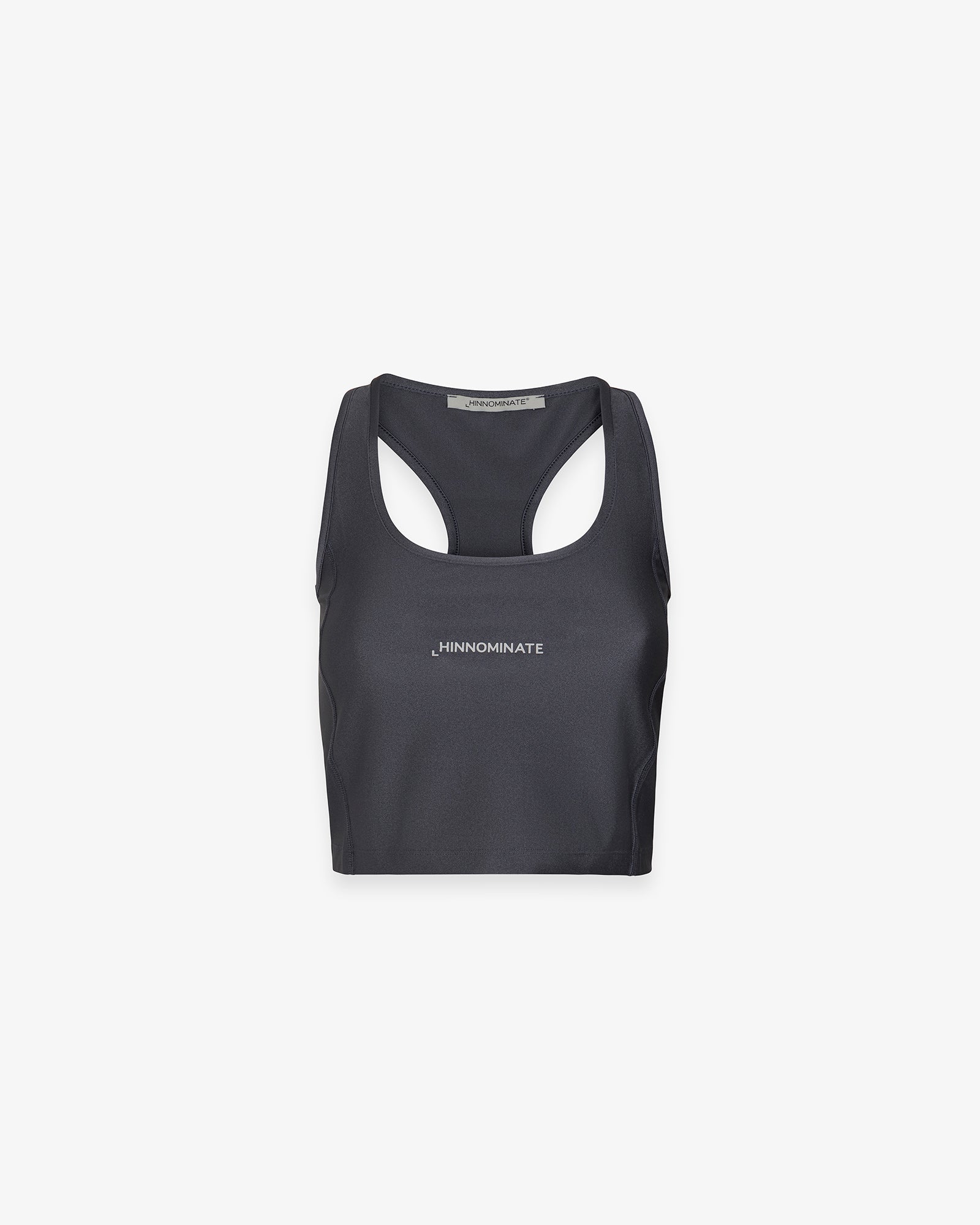 TOP IN LYCRA LUCIDA CON CUCITURE LATERALI