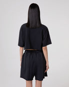 T-SHIRT CROP TINTO OLD IN JERSEY