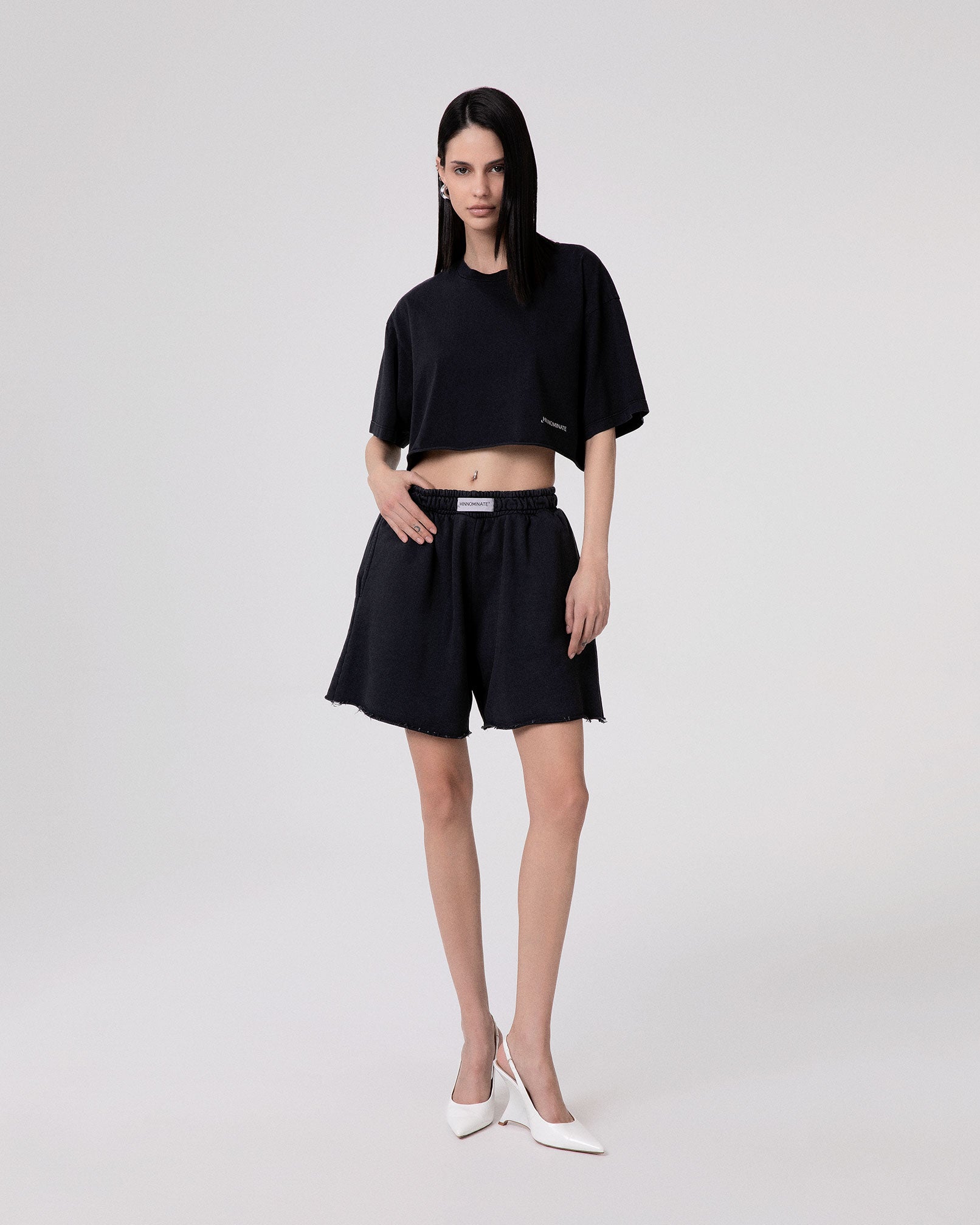 T-SHIRT CROP TINTO OLD IN JERSEY