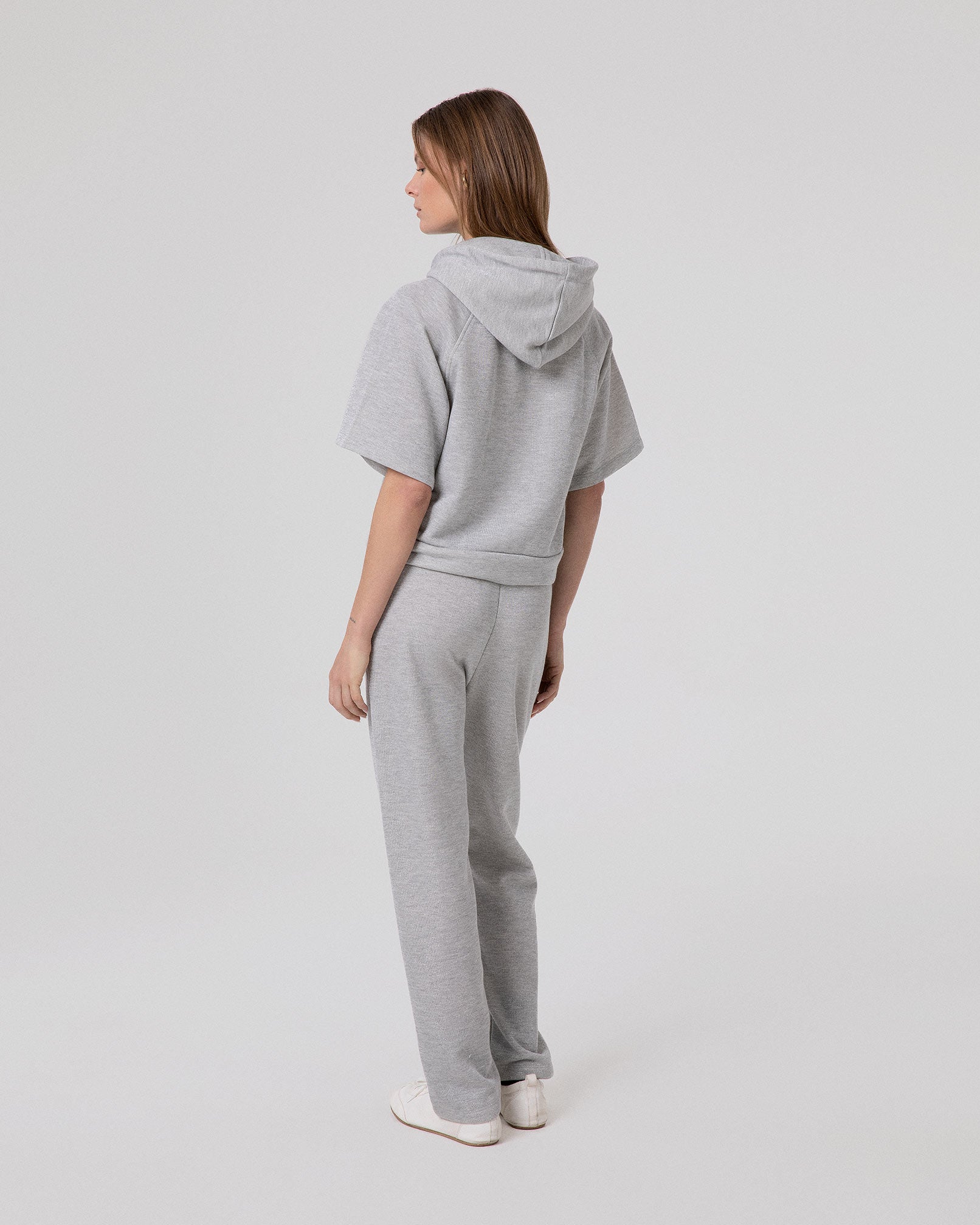FELPA LUREX CAPPUCCIO A MEZZA MANICA