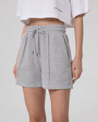 SHORTS CORTI IN FELPA LUREX CON NERVATURE
